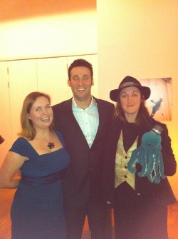 Award Directors Anne Perry and Jared Shurin with author Frances Hardinge