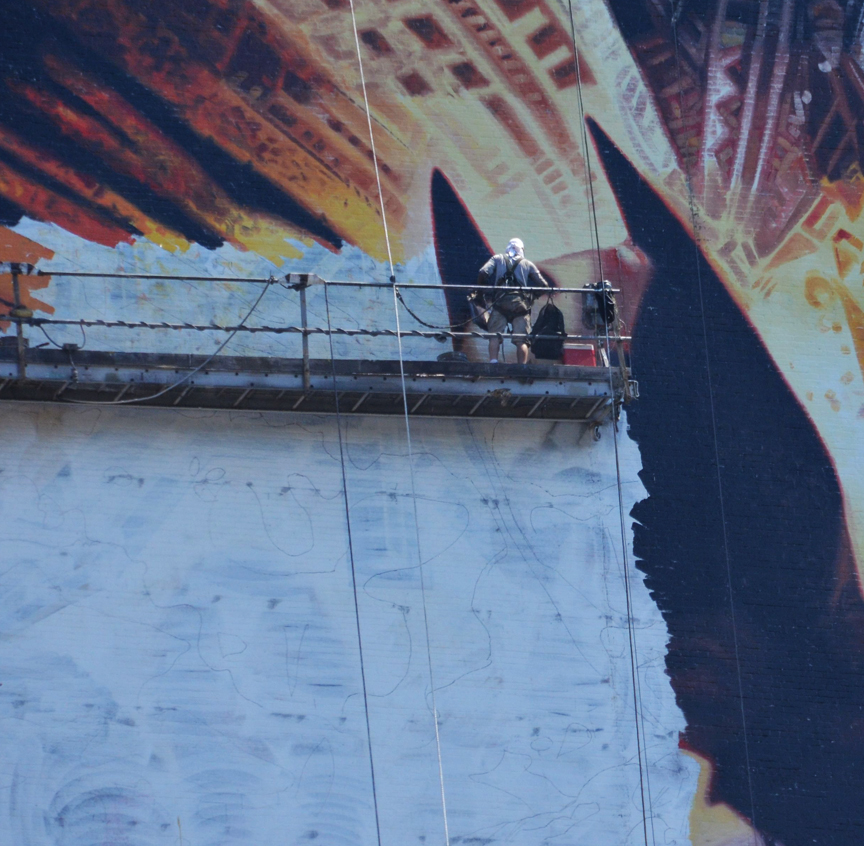 This is How You Paint a 150 Foot Tall Batman