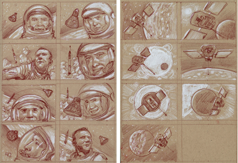 Donato Giancola space exploration postage stamps