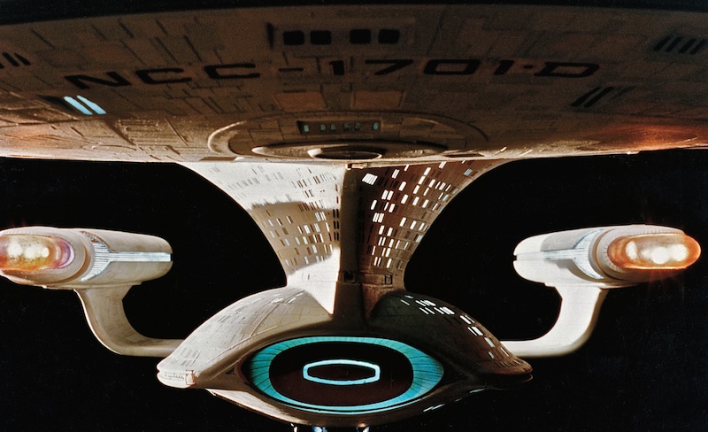A close-up of one of the shooting models of the ENTERPRISE (Photo credit: Eric Alba.)