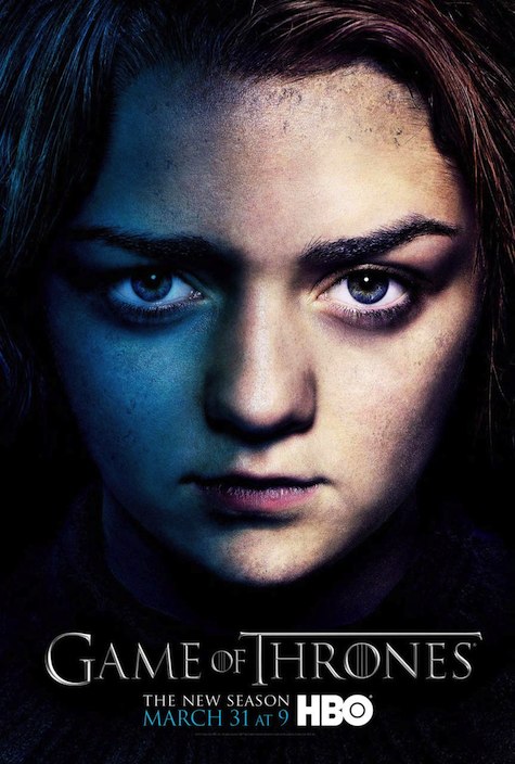 Game of Thrones season 3 character posters Arya