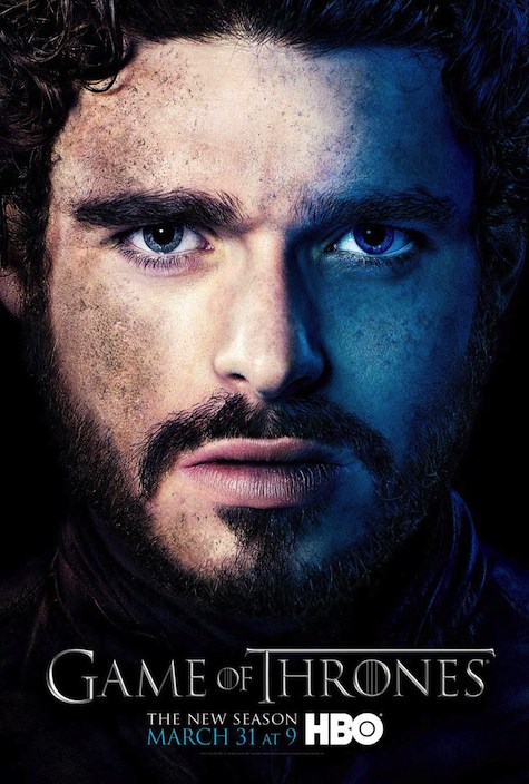 Game of Thrones season 3 character posters Robb Stark