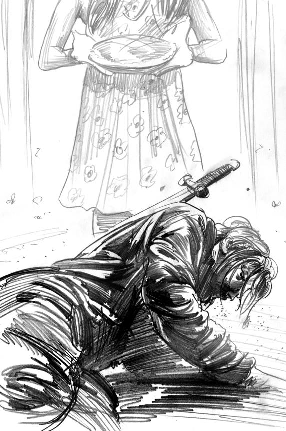 Greg Ruth: Fables cover in progress.