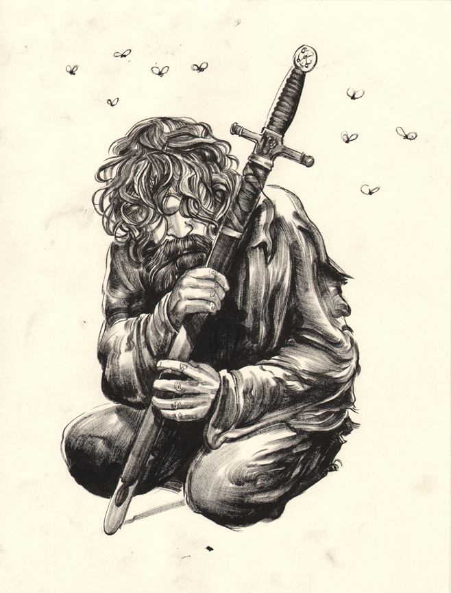 Greg Ruth: Fables cover in progress.
