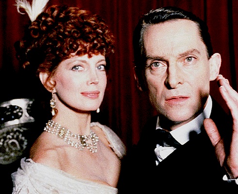Jeremy Brett as Holmes and Gayle Hunnicutt as Adler from 1984's A SCANDAL IN BOHEMIA