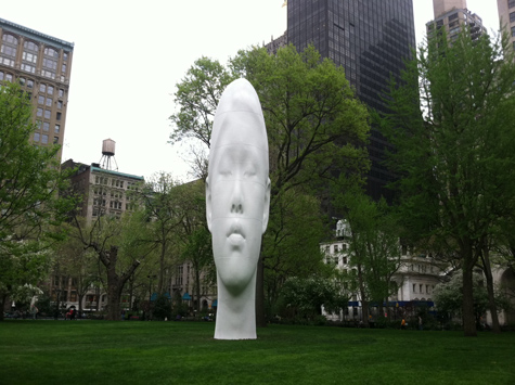 Big Giant Head in Madison Square Park