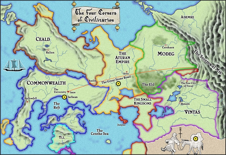 Kingkiller Chronicles map