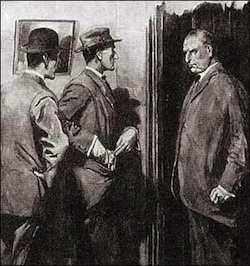 Holmes and Watson confront Holy Peter