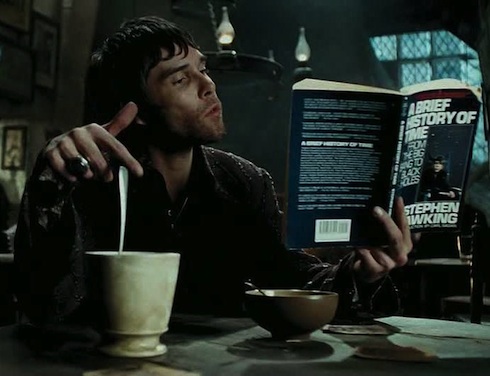 Ian Brown as an unnamed patron of The Leaky Cauldron surely amused by Muggle science