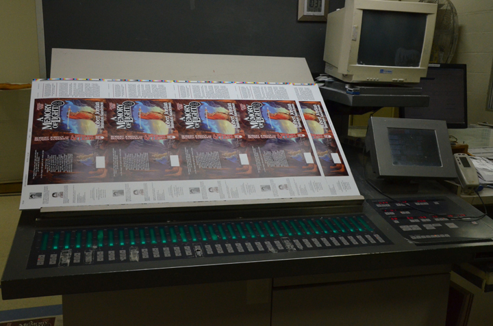 Printing the A Memory of Light Sales Proof
