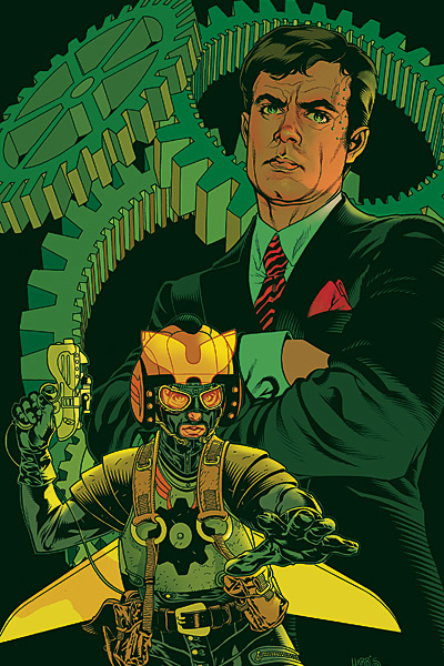 Mitchell Hundred AKA 'The Great Machine,' from Brian K. Vaughan's political superhero book EX MACHINA. Art by Tony Moore.