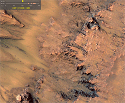 Streaks on the Martian surface, changing with the seasons NASA/JPL/University of Arizona