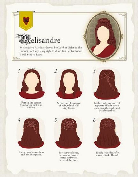 Game of Thrones hairstyles how-to Melisandre