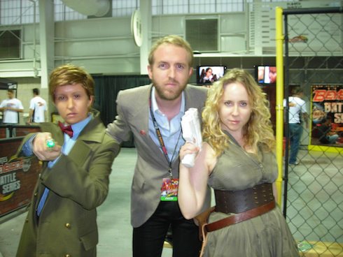 Me with Kelsey Ann Barrett (The Doctor) and Emmet Asher-Perrin (River Song) at NYC Comic Con 2011
