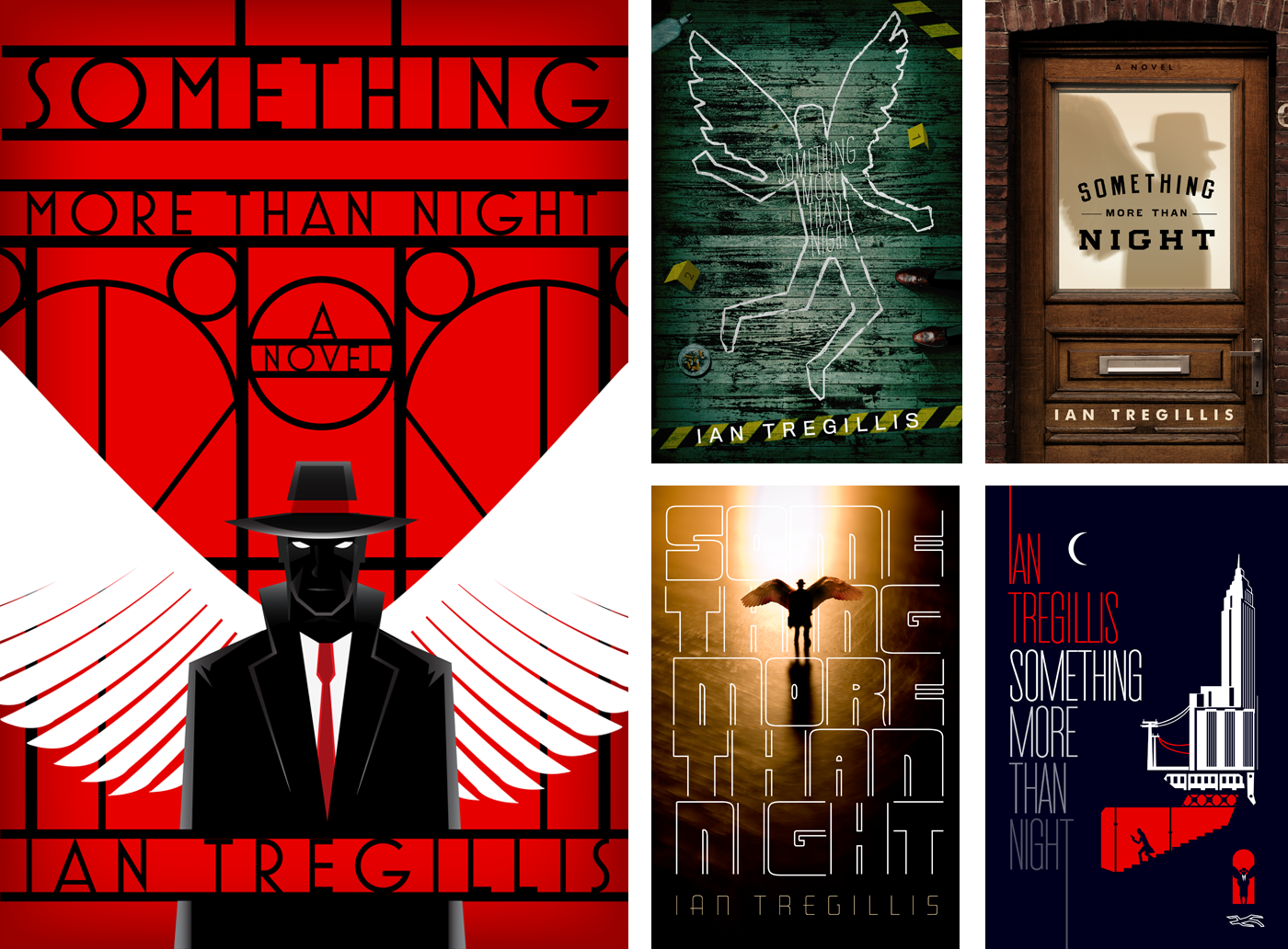 Something More Than Night by Ian Tregillis alternate cover designs by Will Staehle