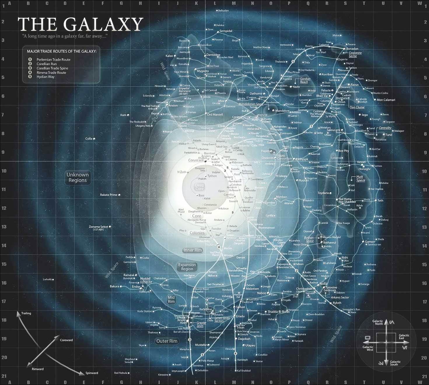 Star Wars galaxy map Essential Atlas