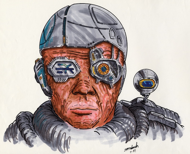 Borg concept drawing by Rick Sternbach