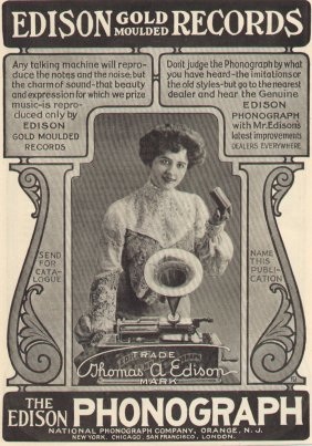 Edison phonograph steampunk music