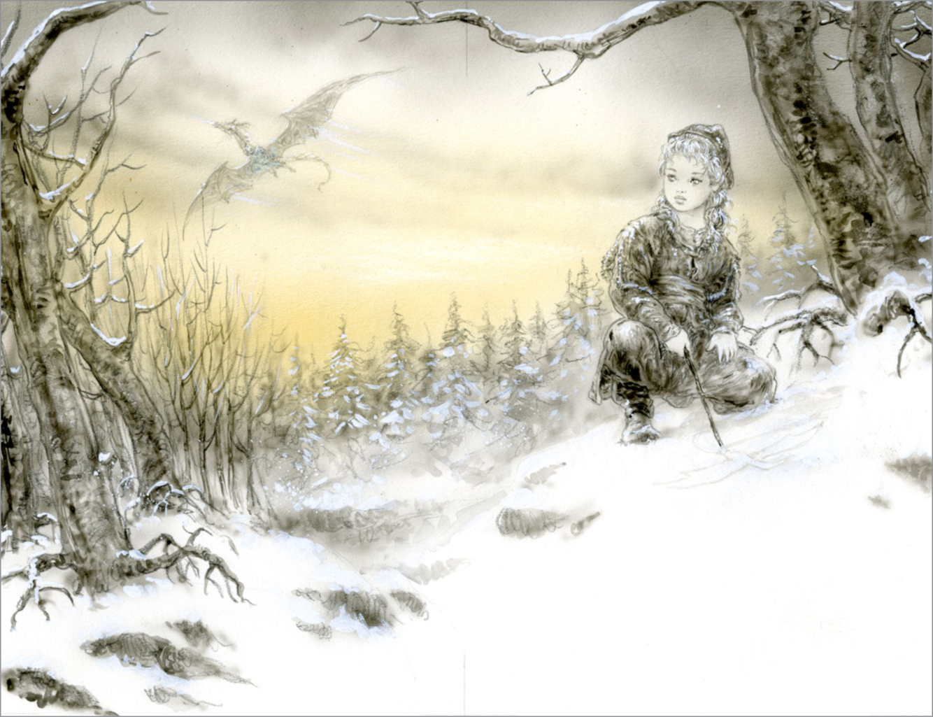 Luis Royo The Ice Drag George RR Martin sketch