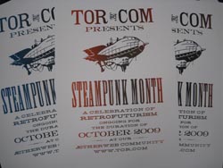 Tor.com lettreprress steampunk poster