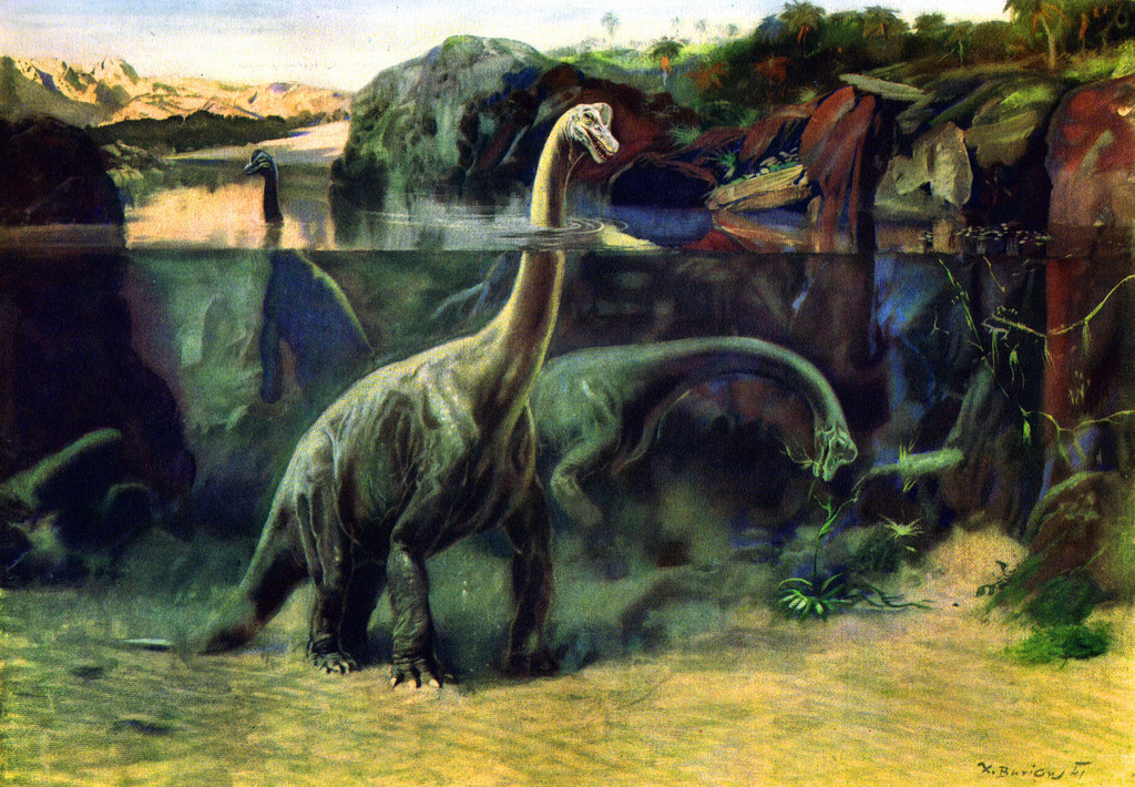 Zdenek Burian Brontosaurus