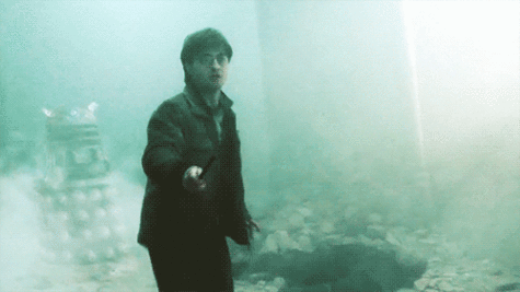 Doctor Potter meme Doctor Who Harry Potter GIFs Daleks Hogwarts