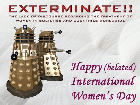 Doctor Who International Women's Day card