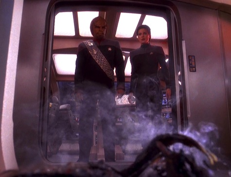 Deep Space Nine, The Darkness and the Light, Worf, Dax