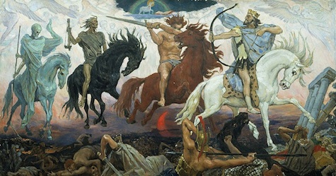 Four Horsemen of the Apocalypse by Viktor Vasnetsov, 1887