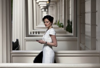 Lara Pulver as Irene Adler in Sherlock