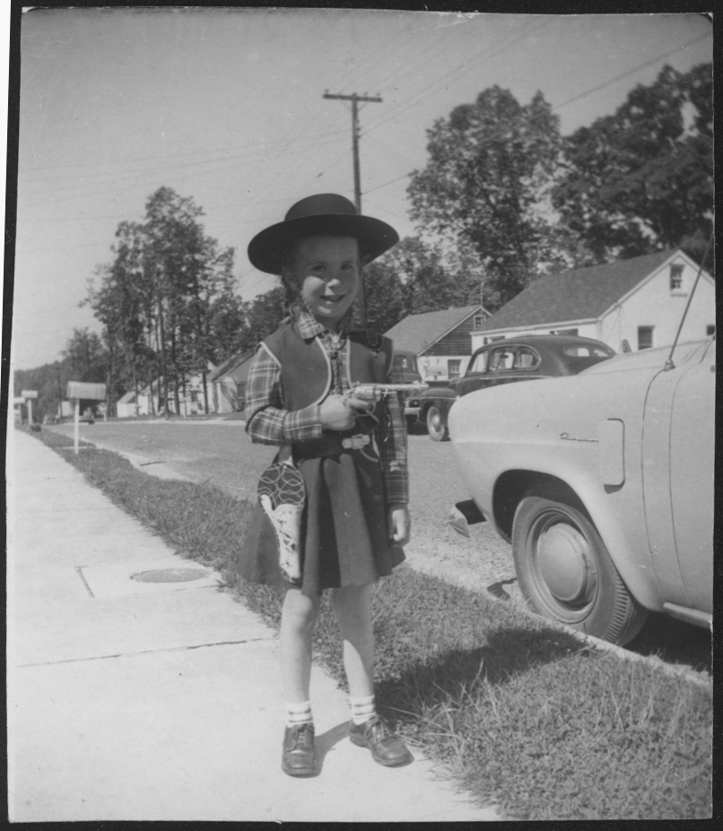 Joan Vinge, little cowgirl