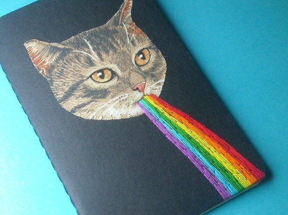 Kitten Awesome Pocket Journal by nowvember
