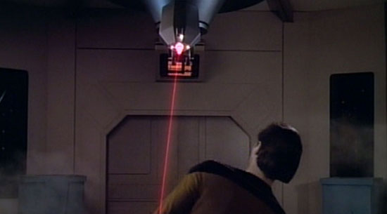Data is attacked by a laser drill