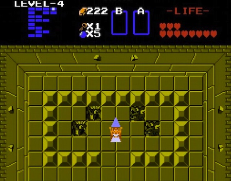 The Legend of Zelda game Zelda as hero