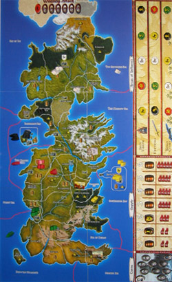 A Game of Thrones—The Board Game map