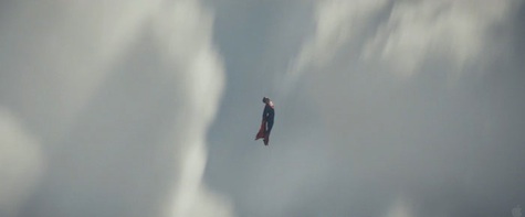 Man of Steel, Superman flying