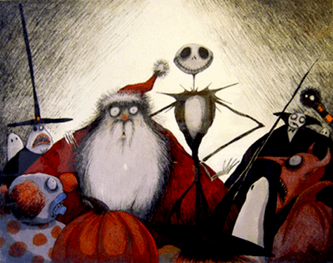 The Nightmare Before Christmas poem illustration
