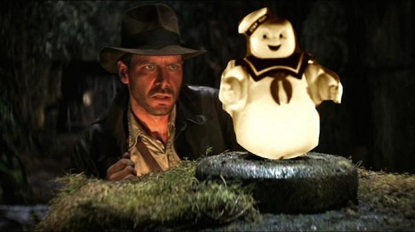 #AddAPuftRuinAMovie Stay Puft Marshmallow Man Ghostbusters best of Indiana Jones