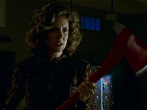 Joyce Buffy’s mom in Buffy the Vampire Slayer School Hard