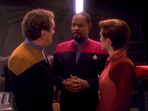 Star Trek Deep Space Nine, Explorers, Sisko, O'Brien, Kira