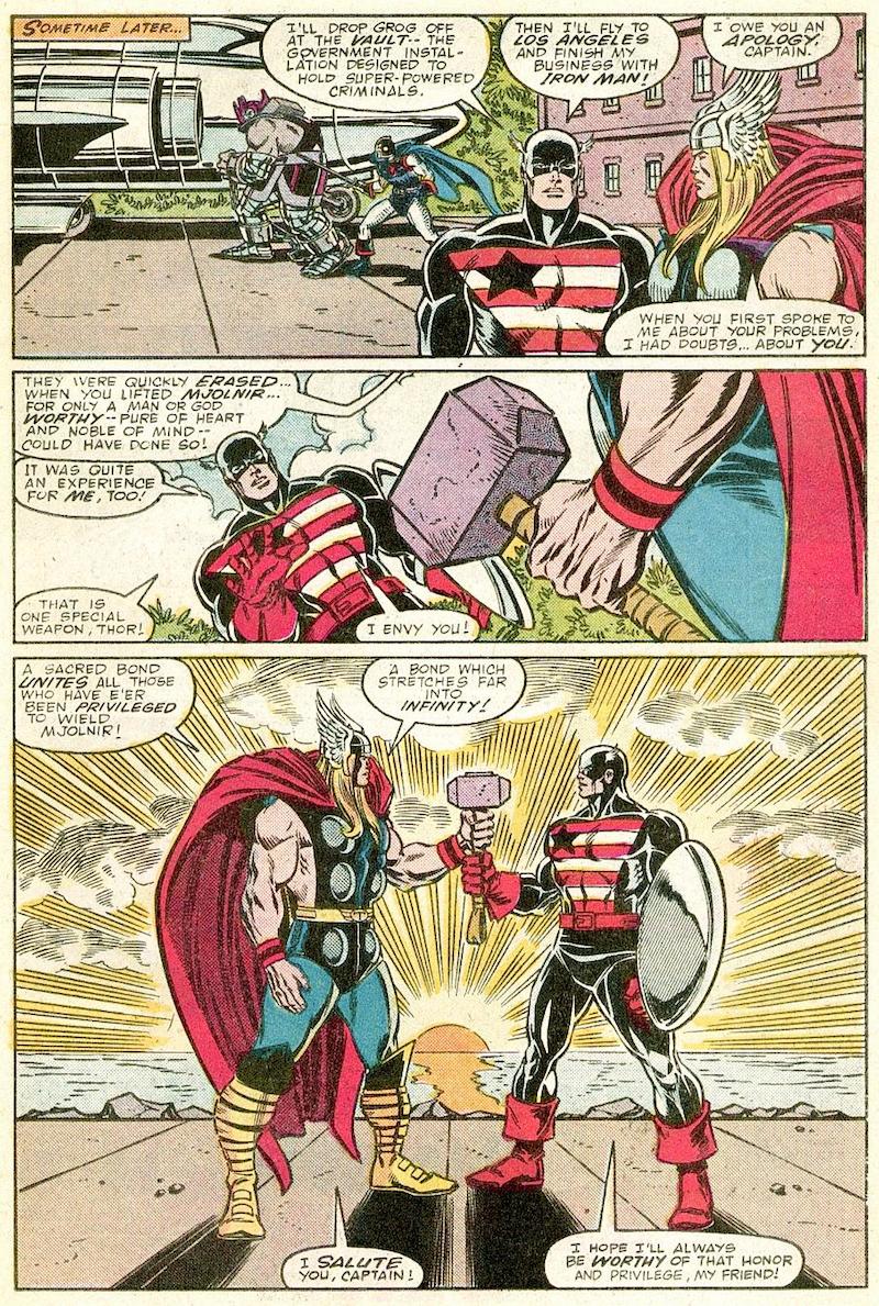 Thor, mjolnir, Captain America