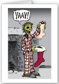 Zombie Christmas card