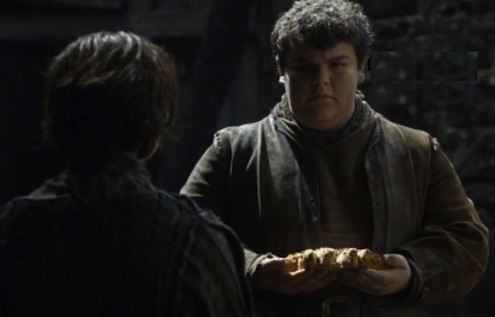 Guys, he baked Arya a wolf-loaf. Never forget.