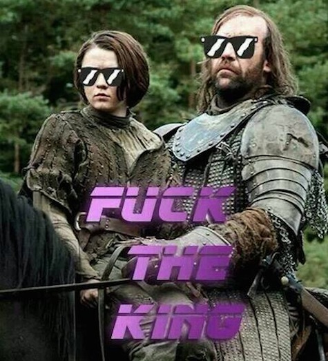 The Hound and Arya Just Don't Care