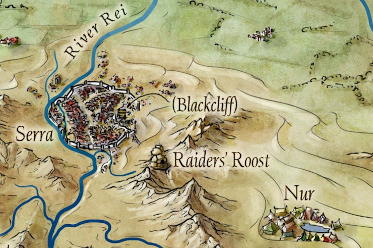Detail from An Ember in the Ashes world map