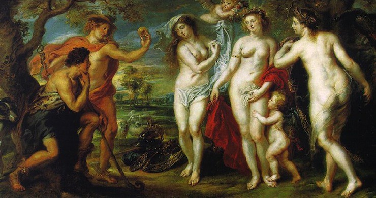 "The Judgment of Paris" by Peter Paul Rubens, 1639