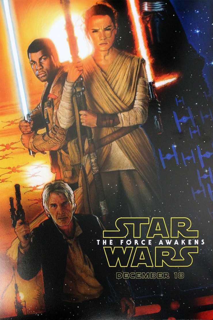 Drew Struzan poster Star Wars: The Force Awakens D23 Expo