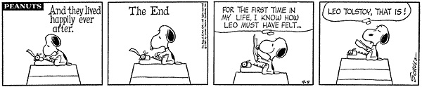 Peanuts comic