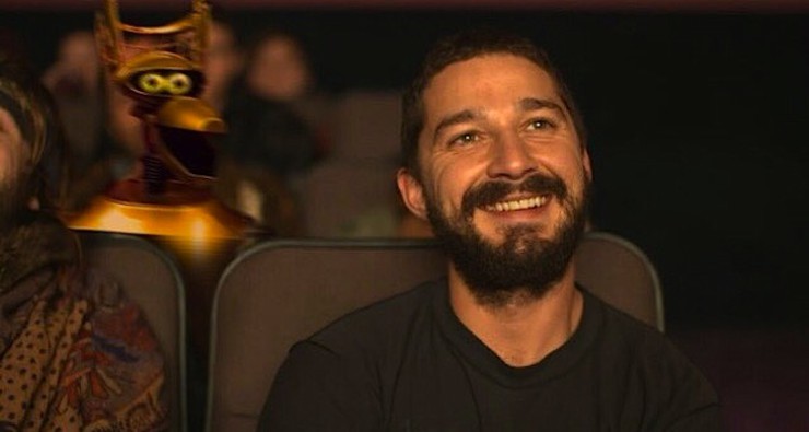 Shia LaBeouf with Crow T. Robot