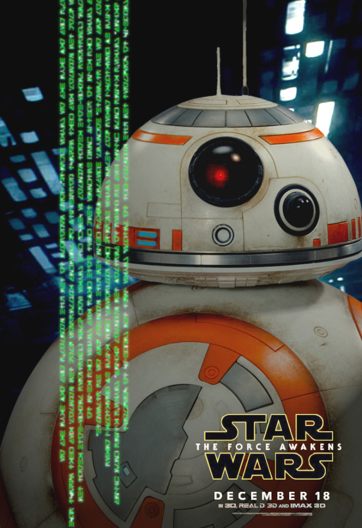 BB-8 Star Wars Force Awakens character poster